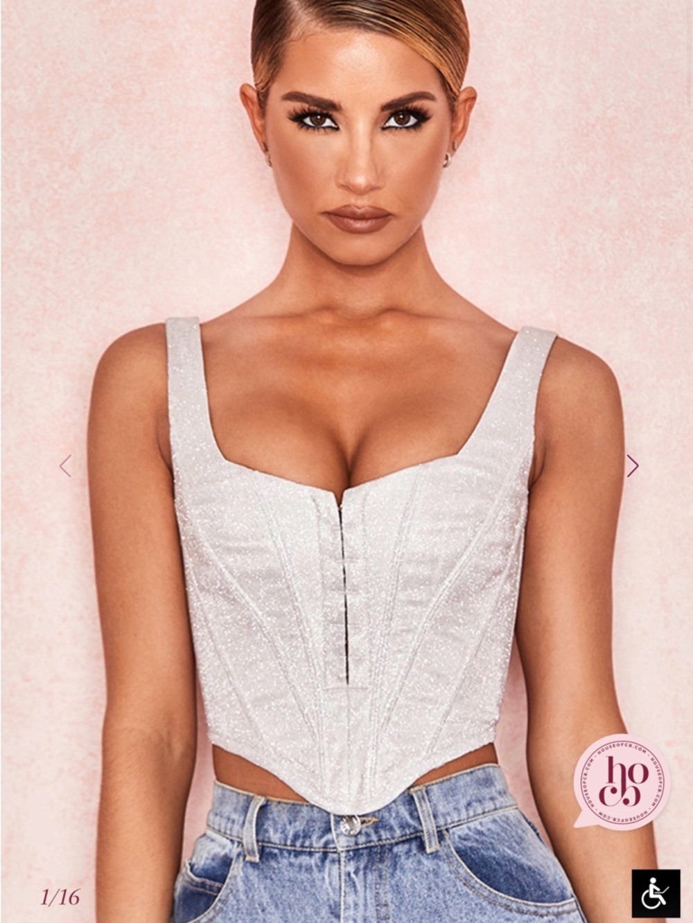 House of CB Elsa Silver Corset
